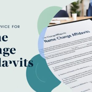 name change affidavits